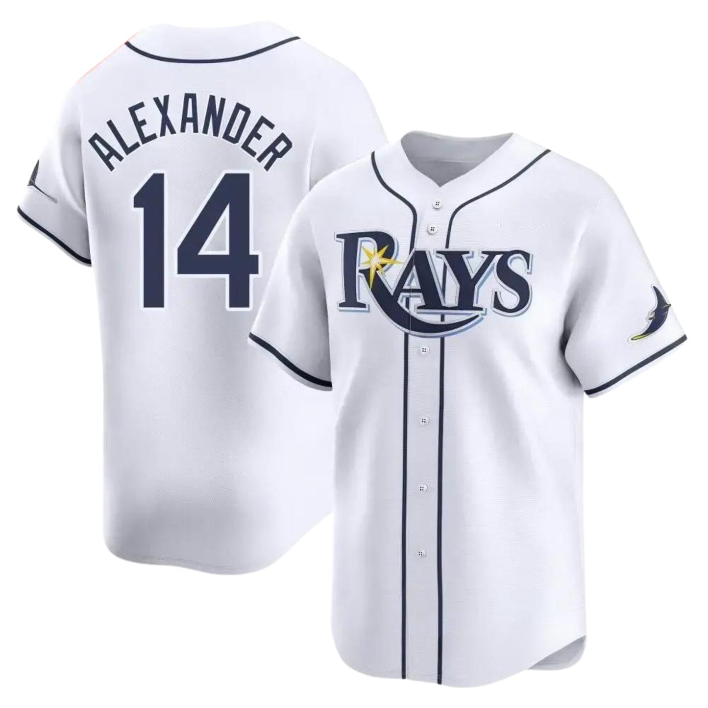 MLB Tyler Alexander Tampa Bay Rays 14 Jersey