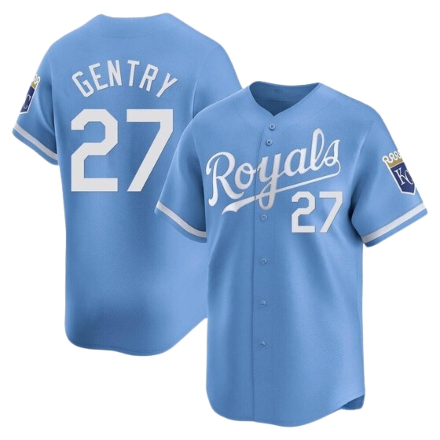 Tyler Gentry Kansas City Royals 27 Jersey