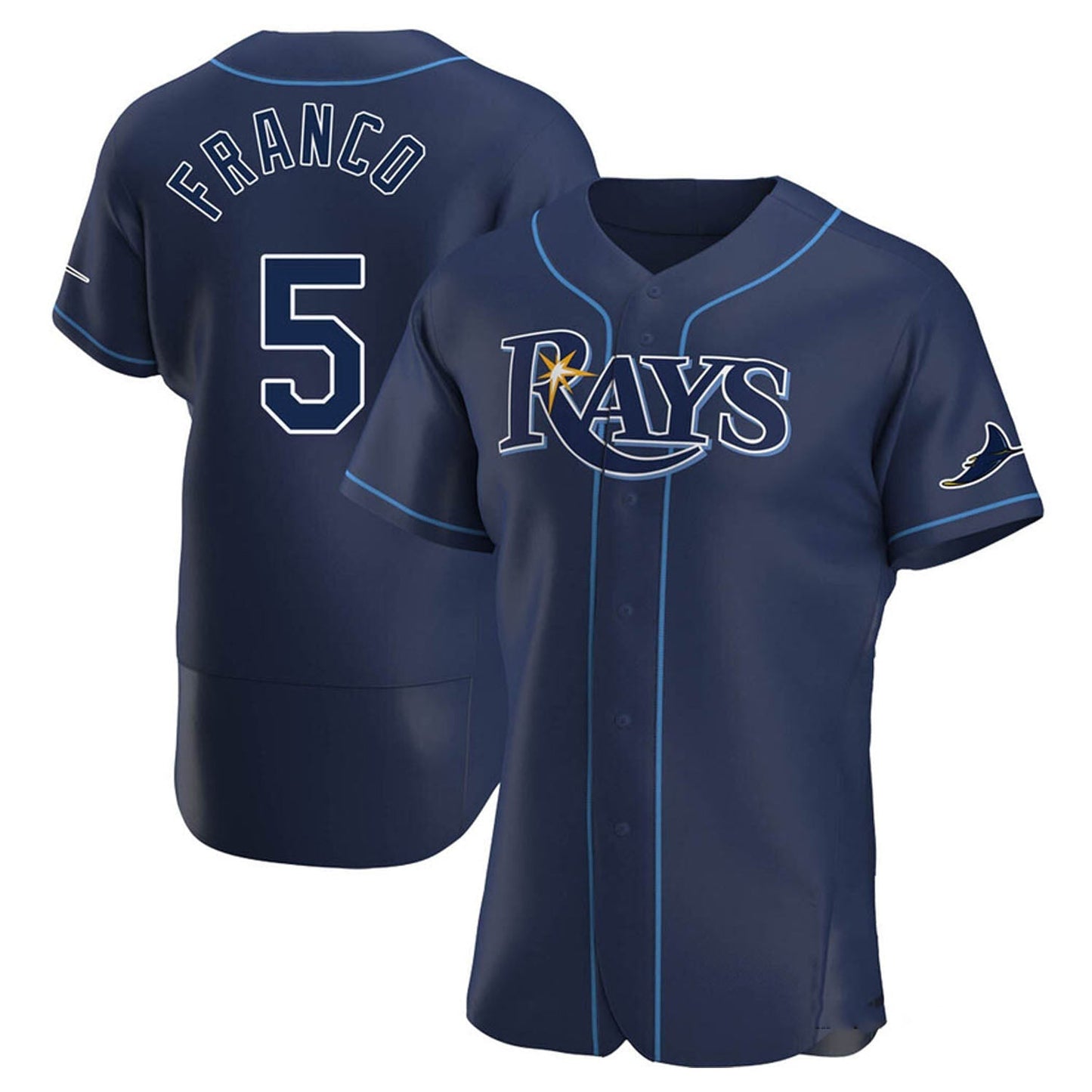 MLB Wander Franco Tampa Bay Rays 5 Jersey