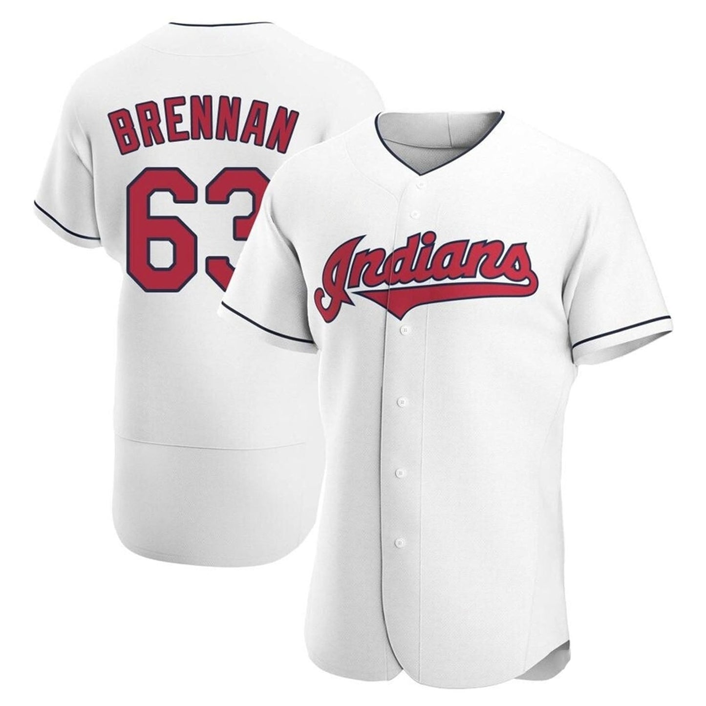 MLB Will Brennan Cleveland Indians 63 Jersey