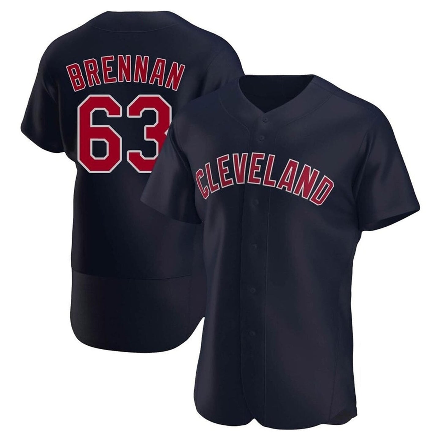 MLB Will Brennan Cleveland Indians 63 Jersey