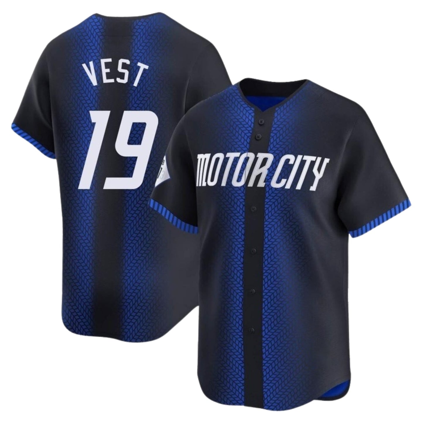 MLB Will Vest  Detroit Tigers 19 Jersey