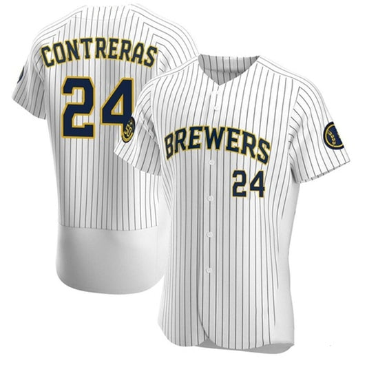 MLB William Contreras Milwaukee Brewers 24 Jersey