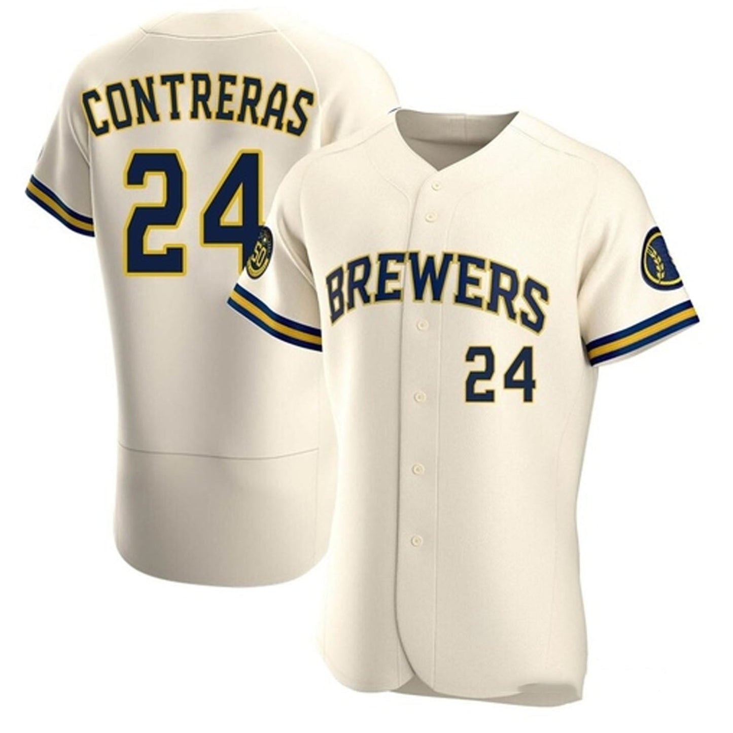 MLB William Contreras Milwaukee Brewers 24 Jersey