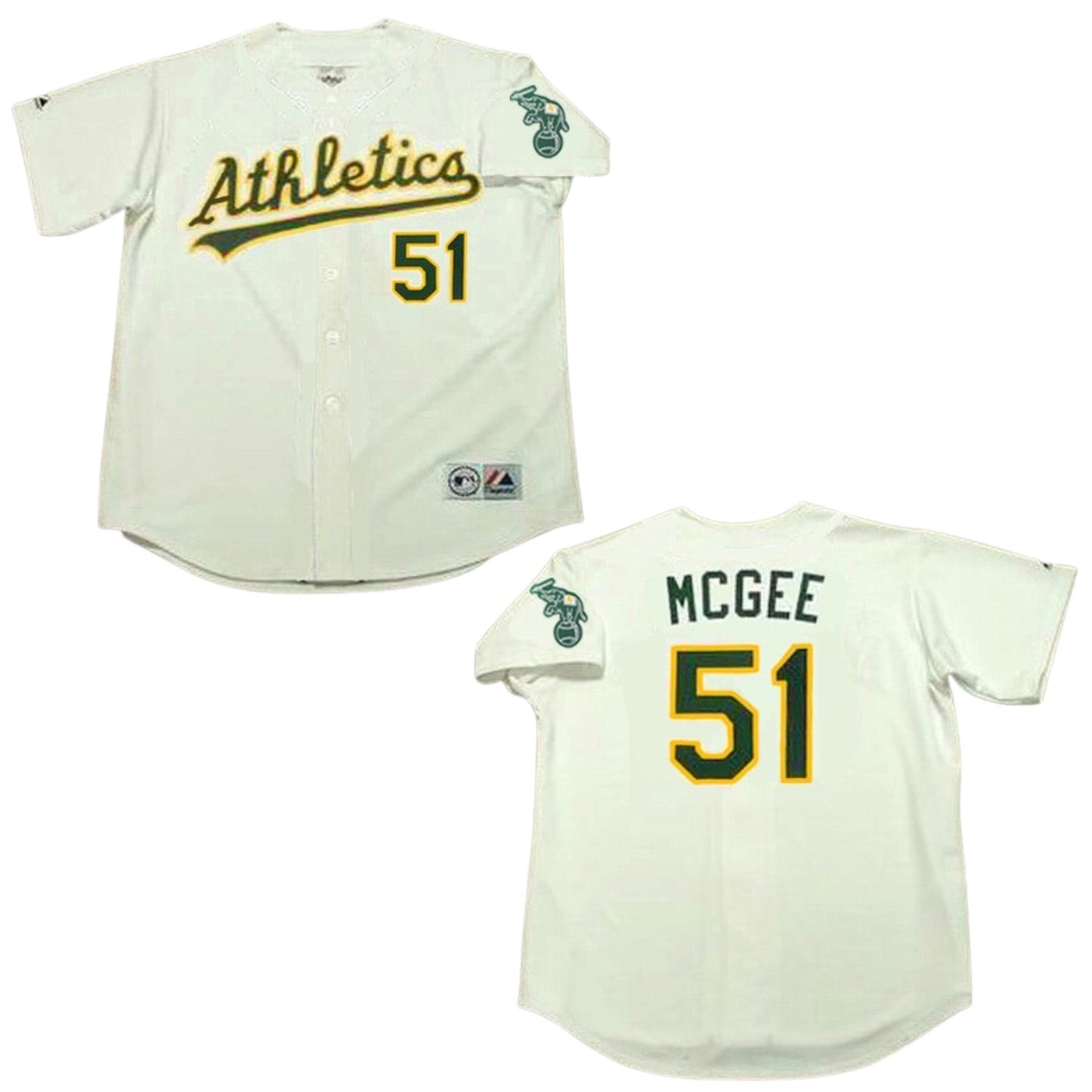 MLB Willie Mcgee Oakland Athletics 51 Jersey