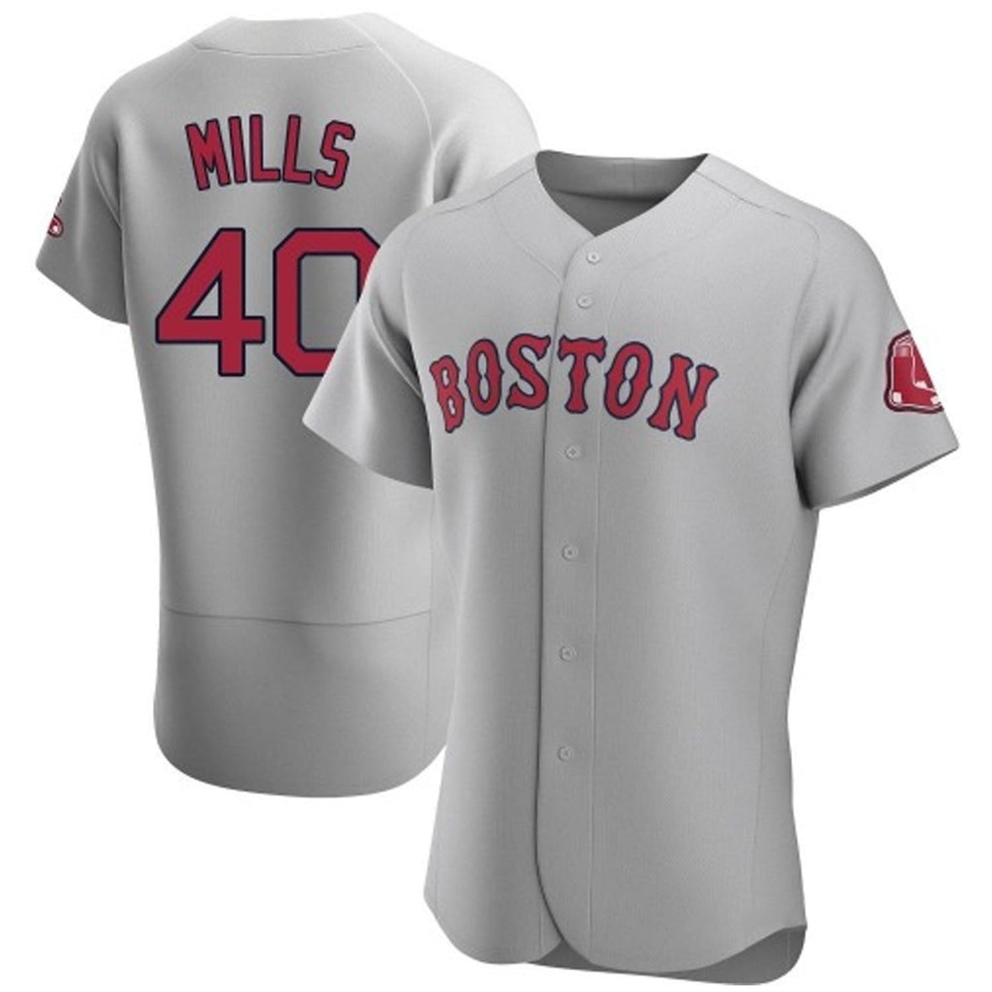 MLB Wyatt Mills Boston Red Sox 40 Jersey