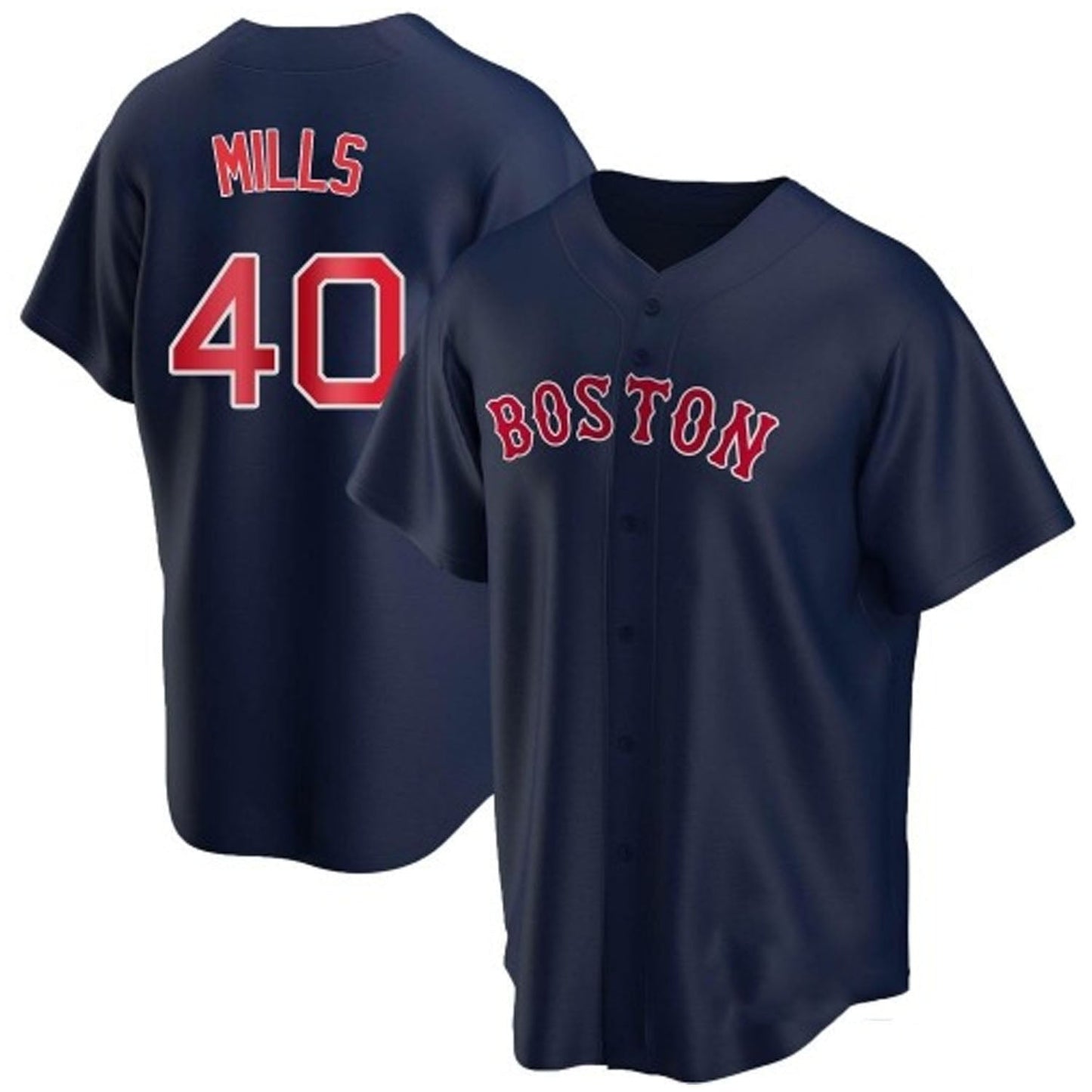 MLB Wyatt Mills Boston Red Sox 40 Jersey