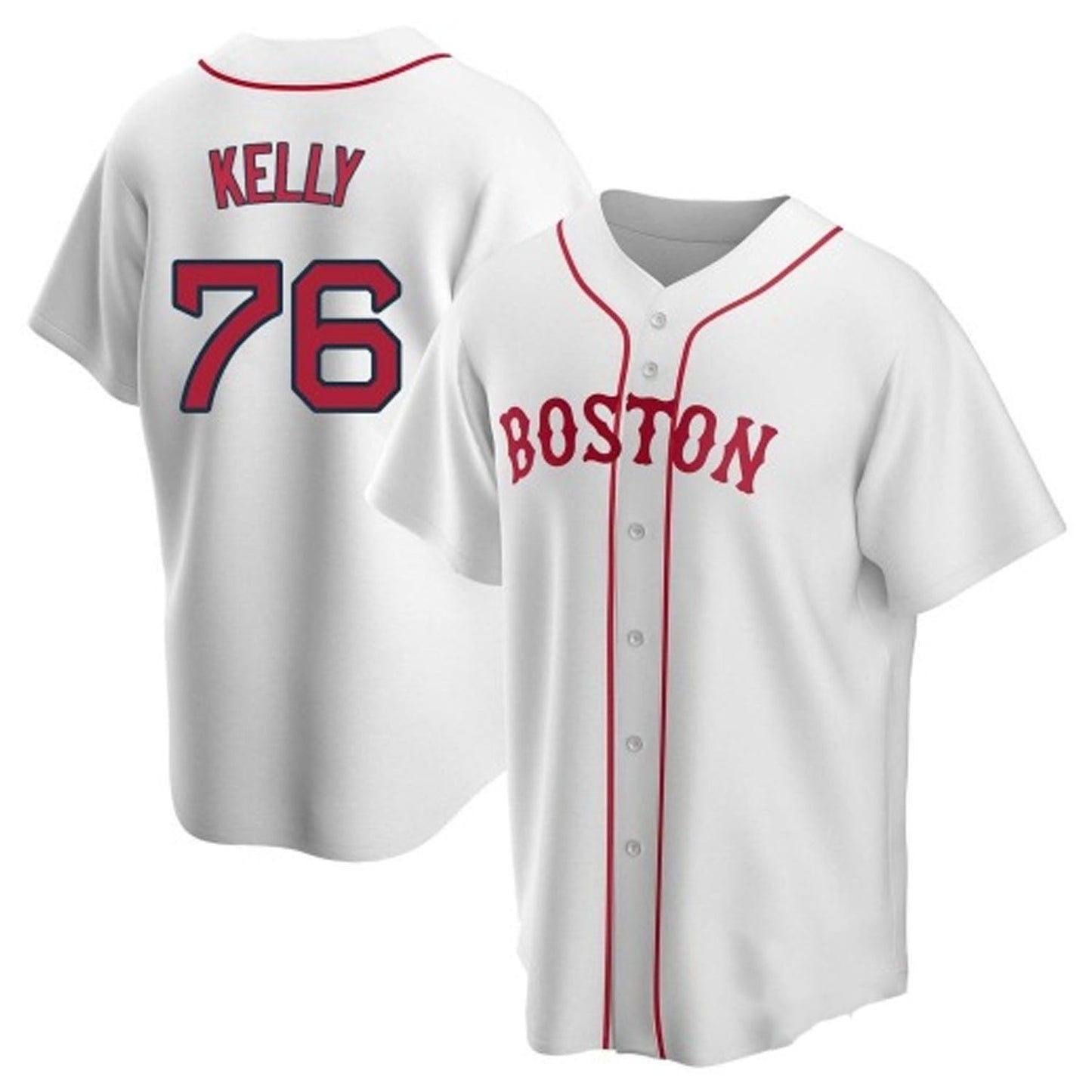 MLB Zack Kelly Boston Red Sox 76 Jersey