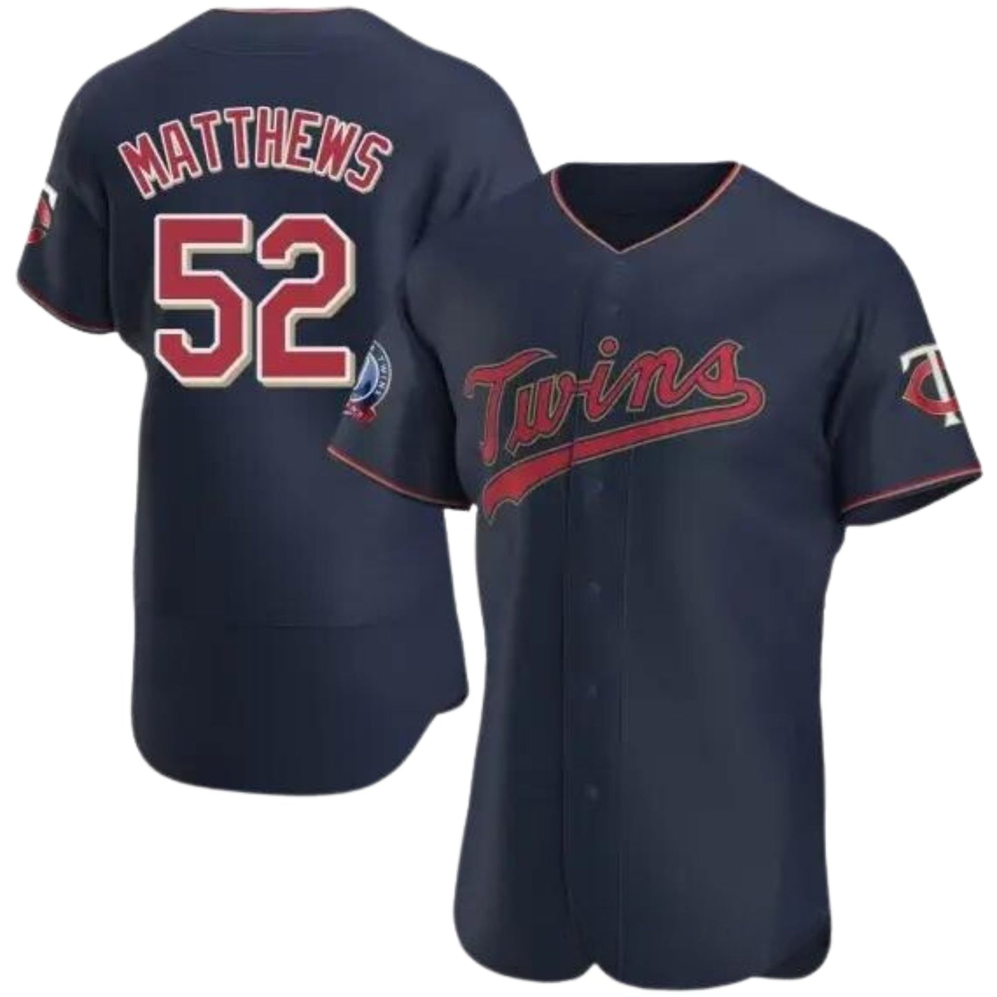 MLB Zebby Matthews Minnesota Twins 52 Jersey