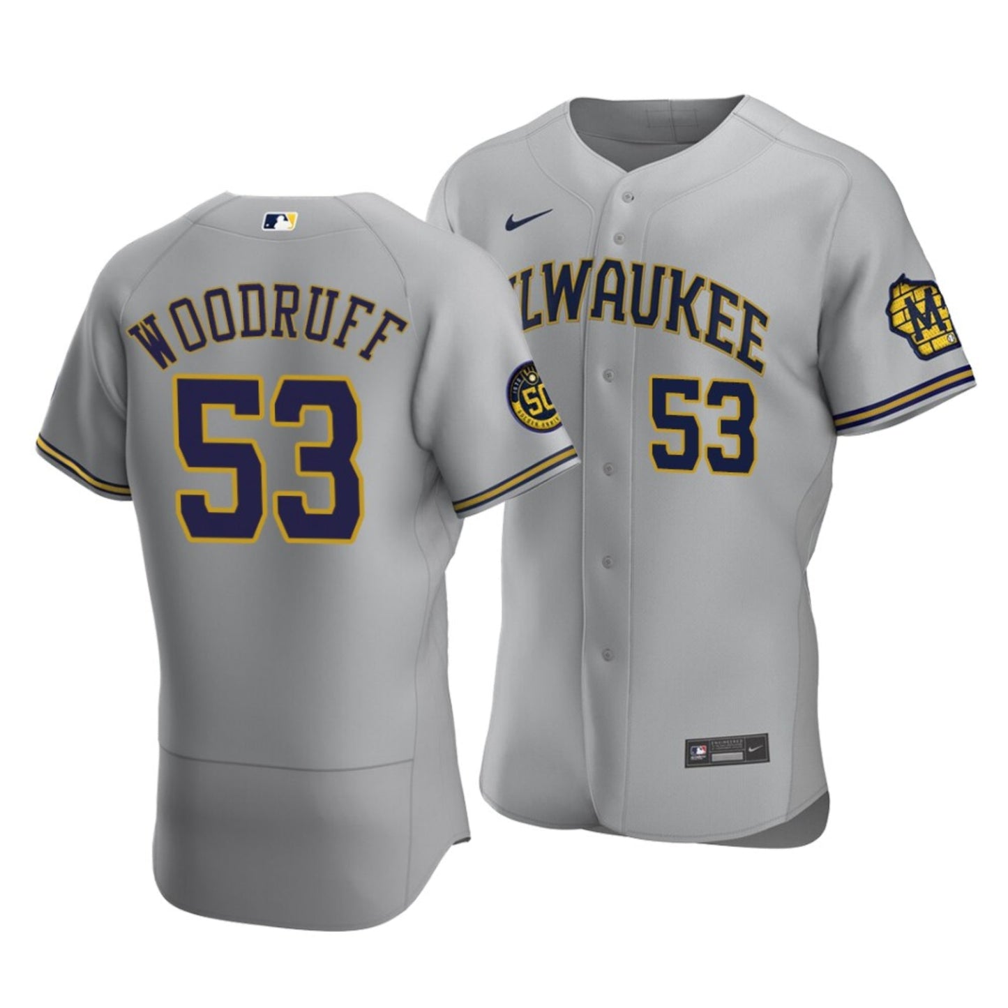 MLB Brandon Woodruff Milwaukee Brewers 53 Jersey
