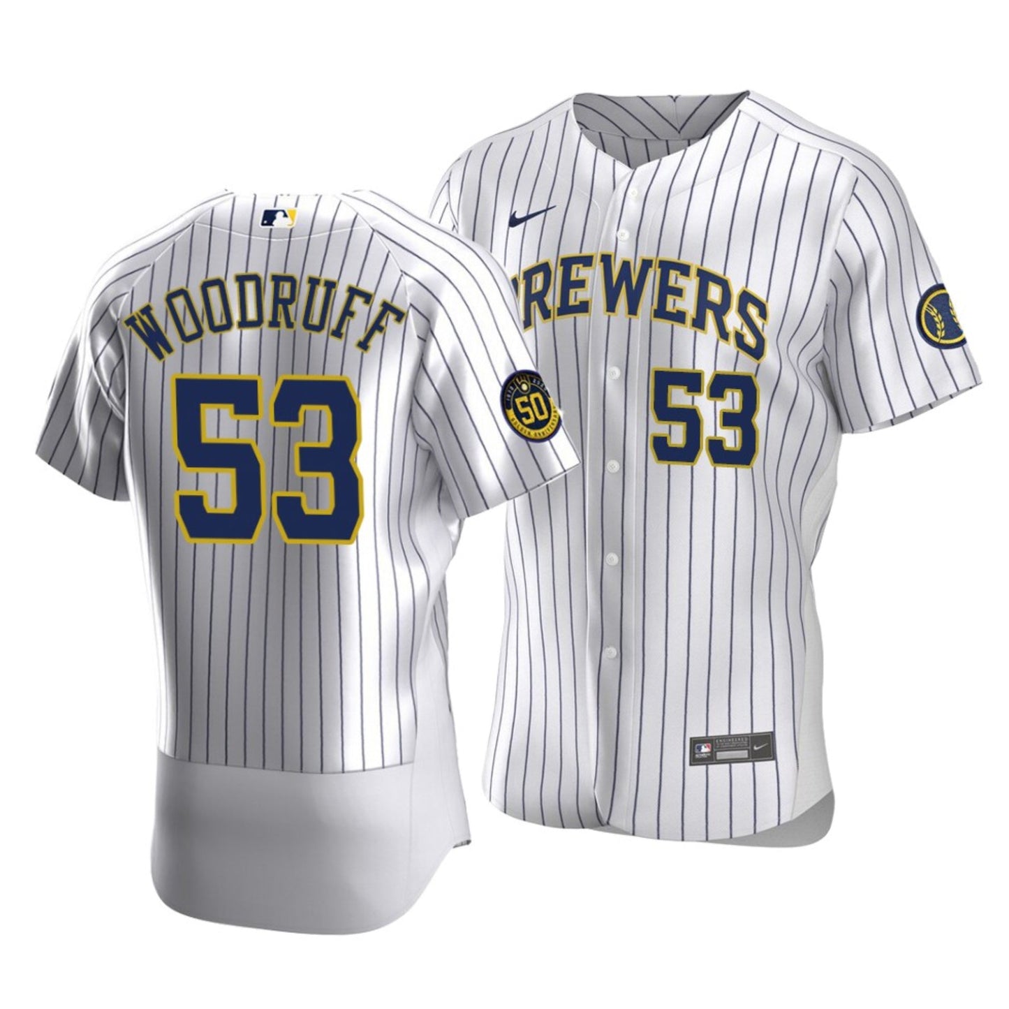 MLB Brandon Woodruff Milwaukee Brewers 53 Jersey