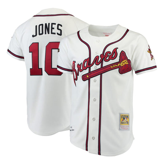 MLB Chipper Jones Atlanta Braves 10 Retro Jersey