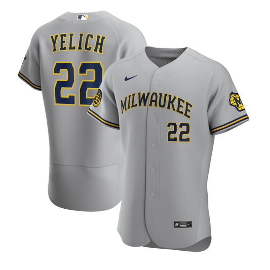 MLB Christian Yelich Milwaukee Brewers 22 Jersey