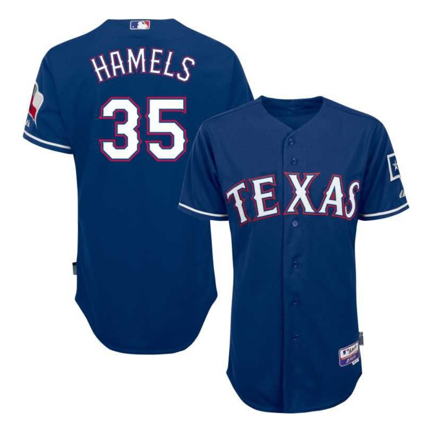 MLB Cole Hamels Texas Rangers 35 Jersey