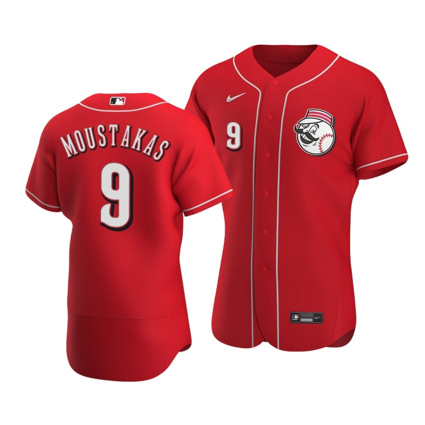 MLB Mike Moustakas Cincinnati Reds 9 Jersey