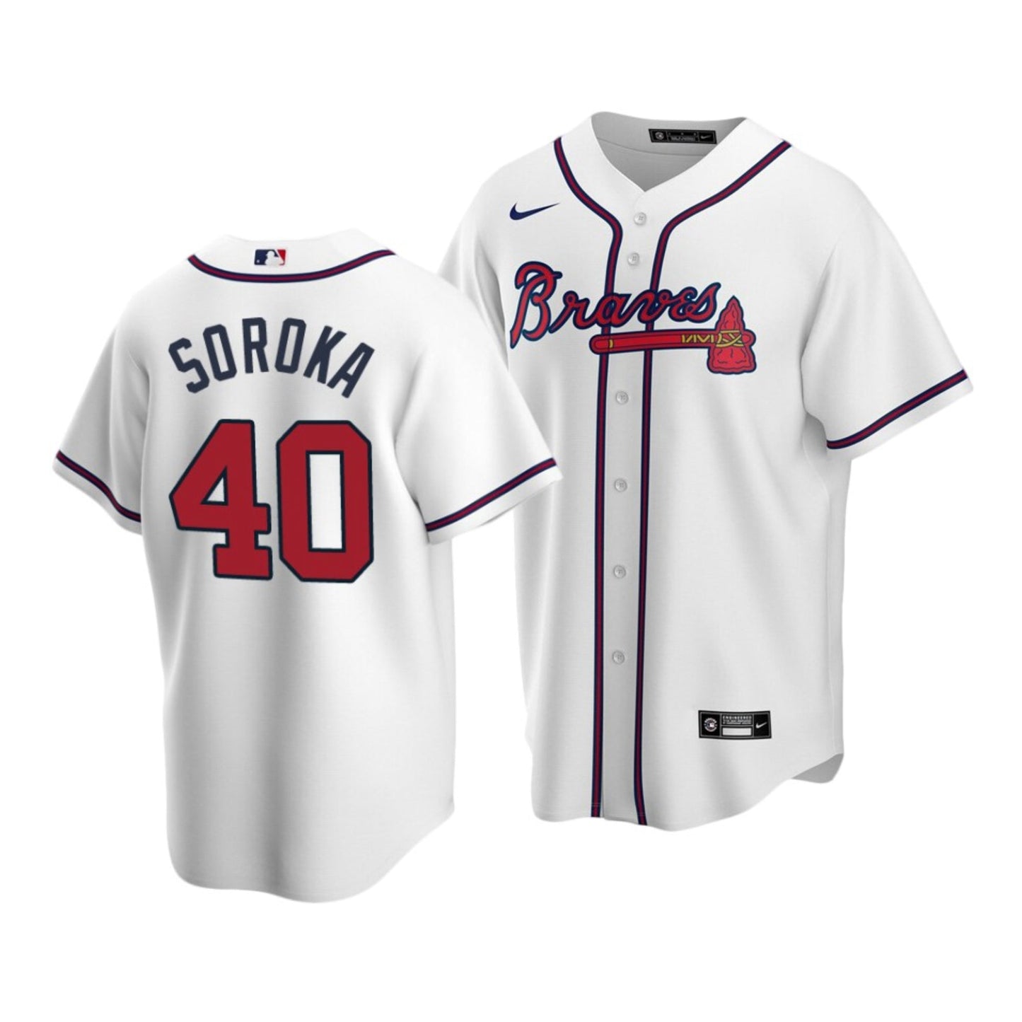 MLB Mike Soroka Atlanta Braves 40 Jersey