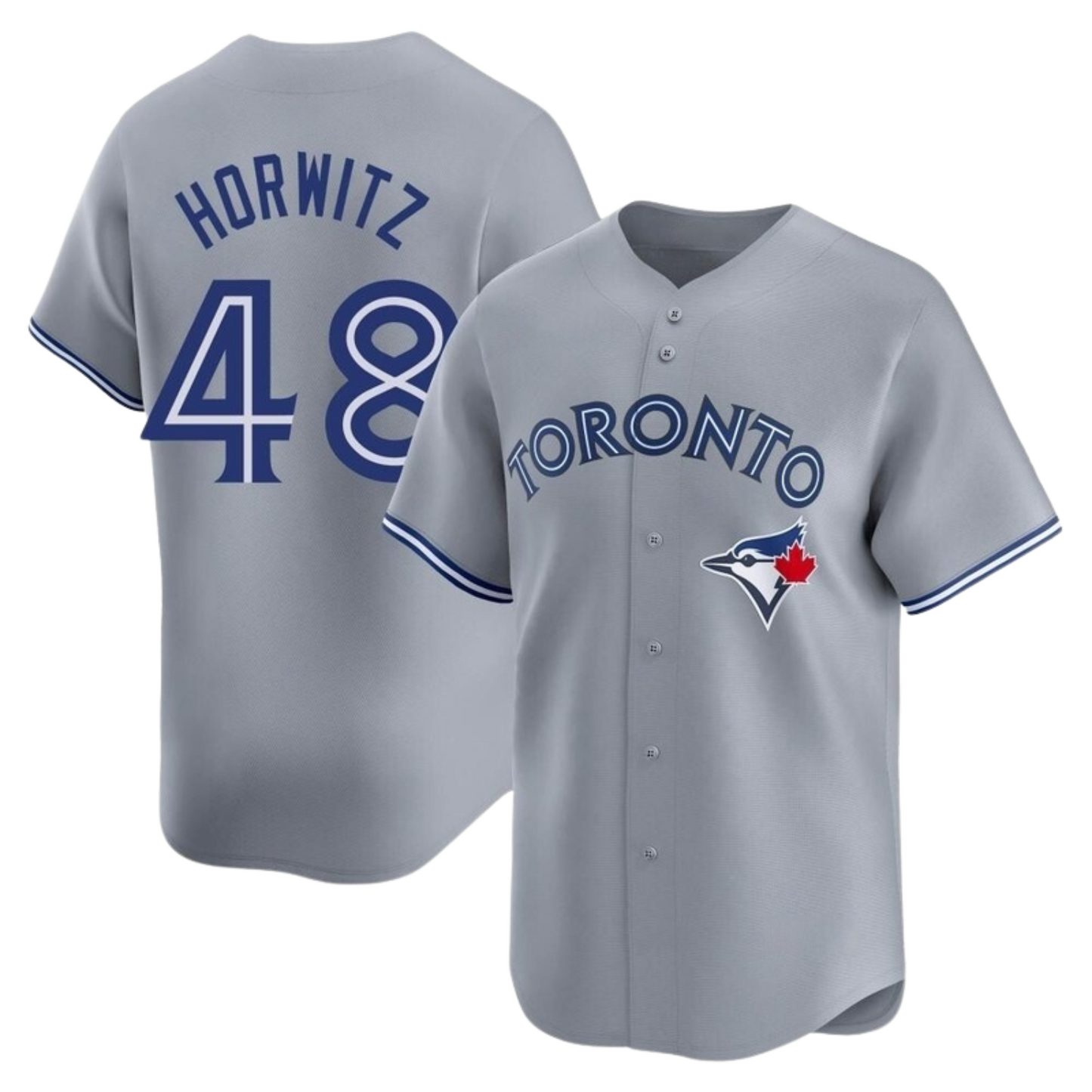 Back view showing number 48 on Spencer Horwitz jersey