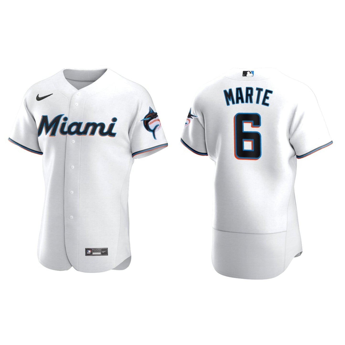 MLB Starling Marte Miami Marlins 6 Jersey