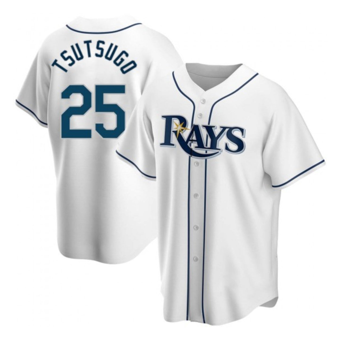 MLB Yoshi Tsutsugo Tampa Bay Rays 25 Jersey