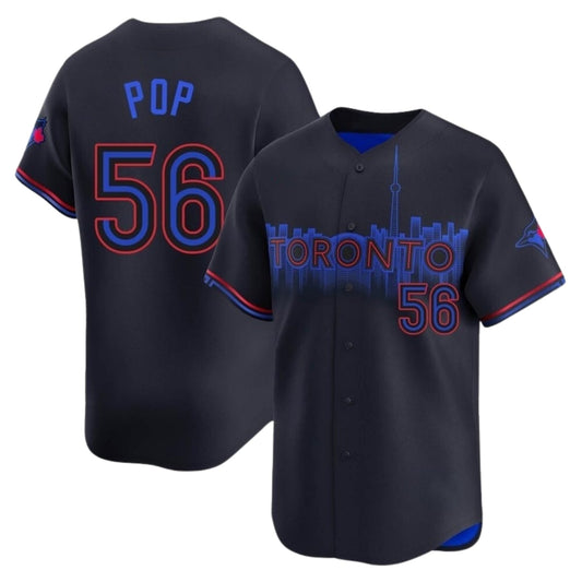 MLB Zach Pop Toronto Blue Jays 56 Jersey