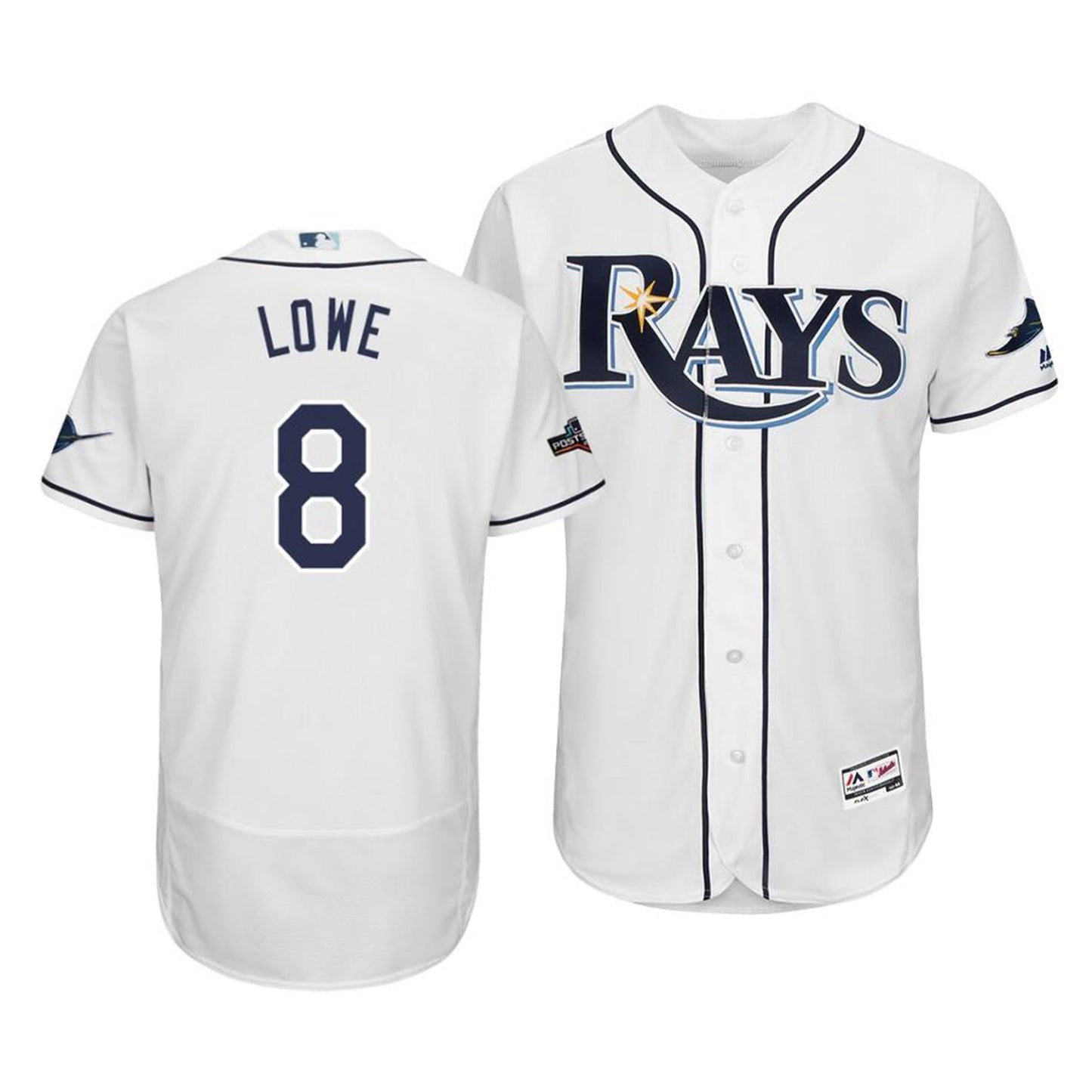 MLB Brandon Lowe Tampa Bay Rays 8 Jersey