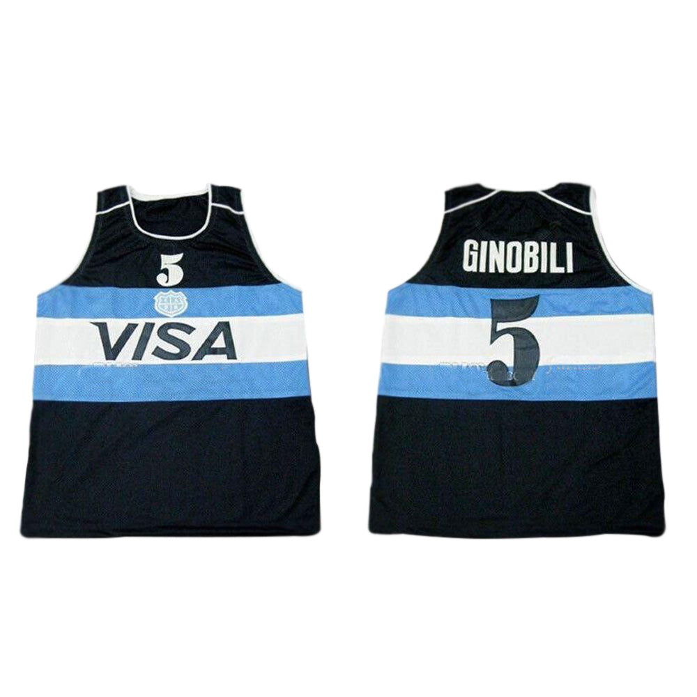 Manu Ginobili Argentina 5 Basketball Jersey