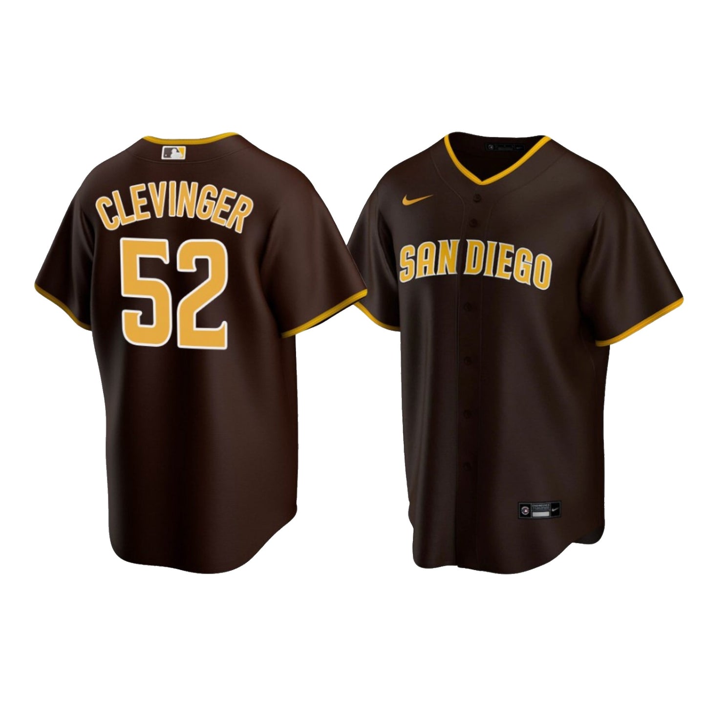 MLB Mike Clevinger San Diego Padres 52 Jersey