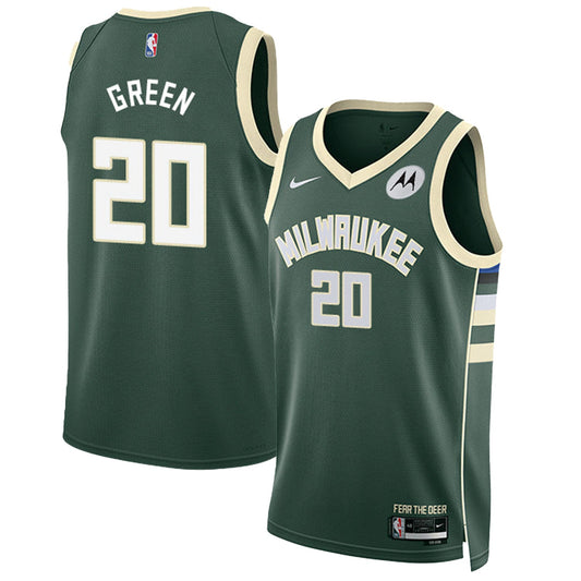 NBA AJ Green Milwaukee Bucks 20 Jersey