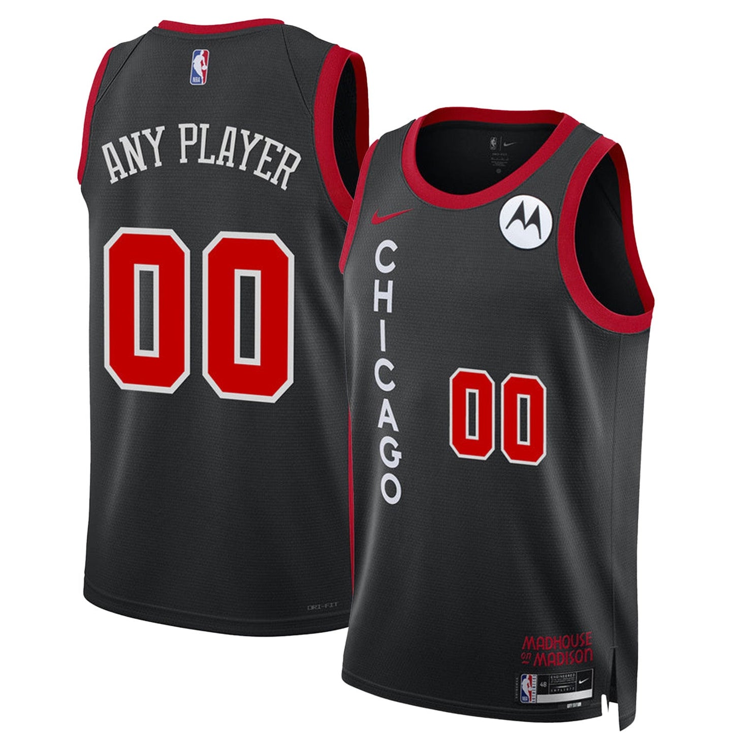 Chicago Bulls Blank Custom Jersey