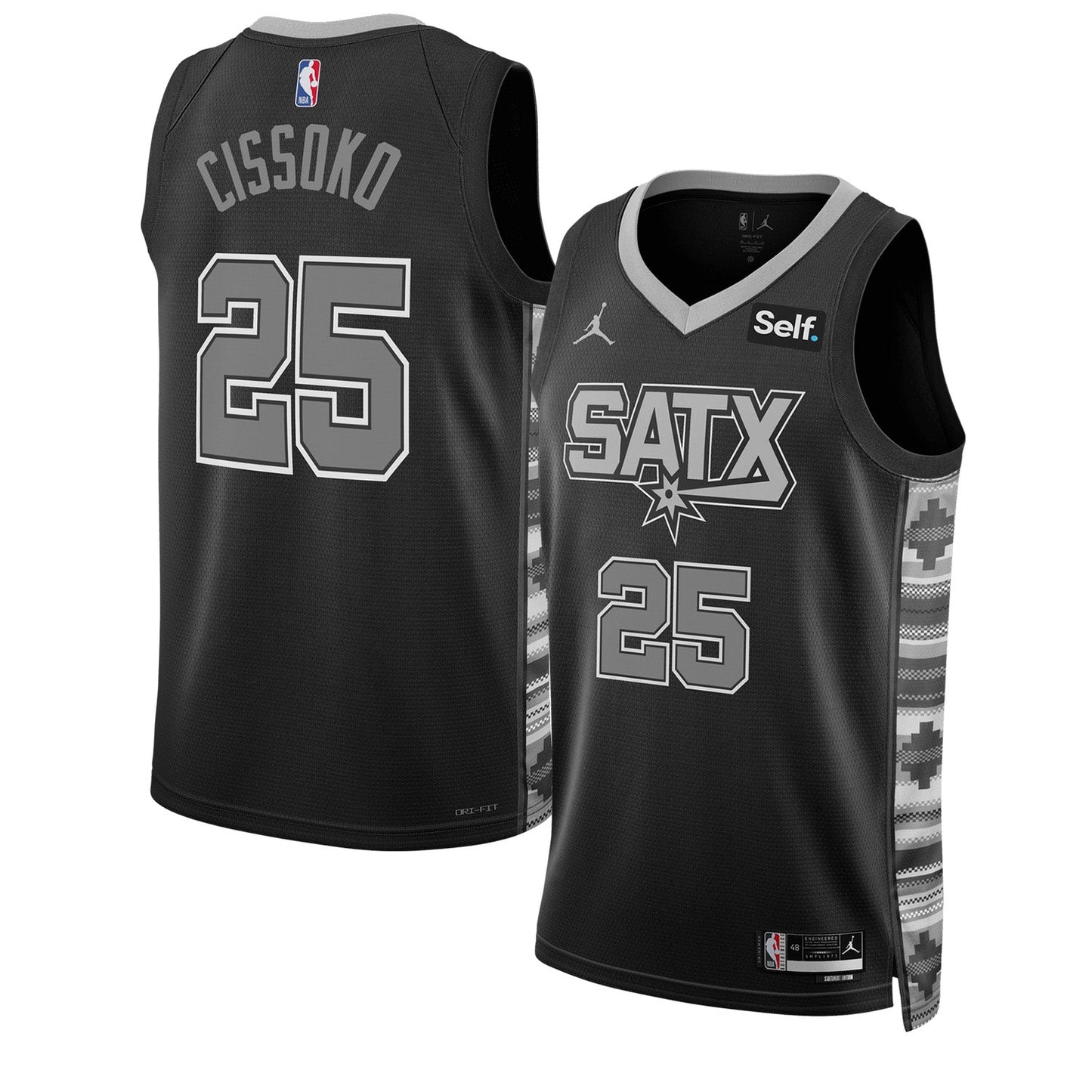 NBA Cidy Cissoko San Antonio Spurs 25 Jersey