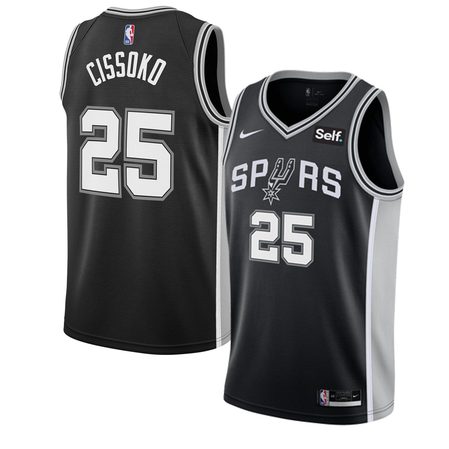 NBA Cidy Cissoko San Antonio Spurs 25 Jersey