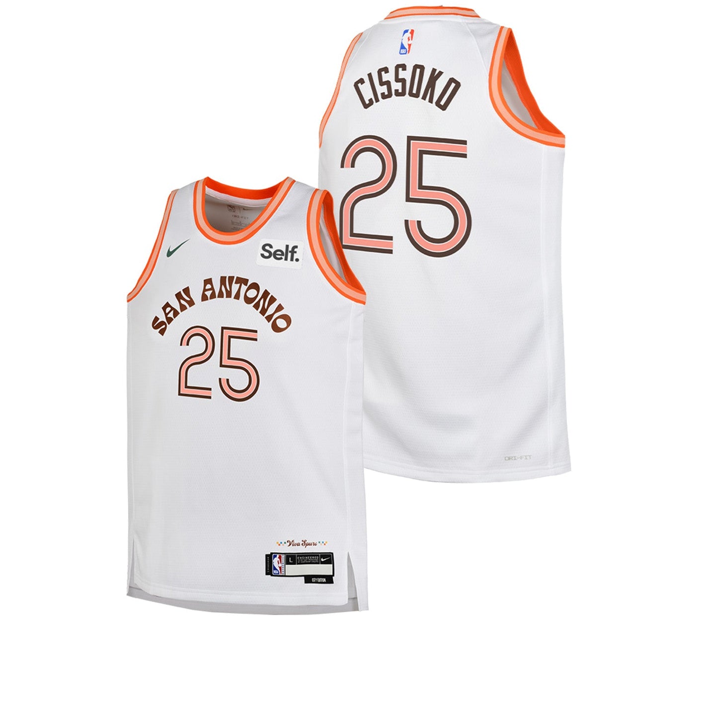 NBA Cidy Cissoko San Antonio Spurs 25 Jersey