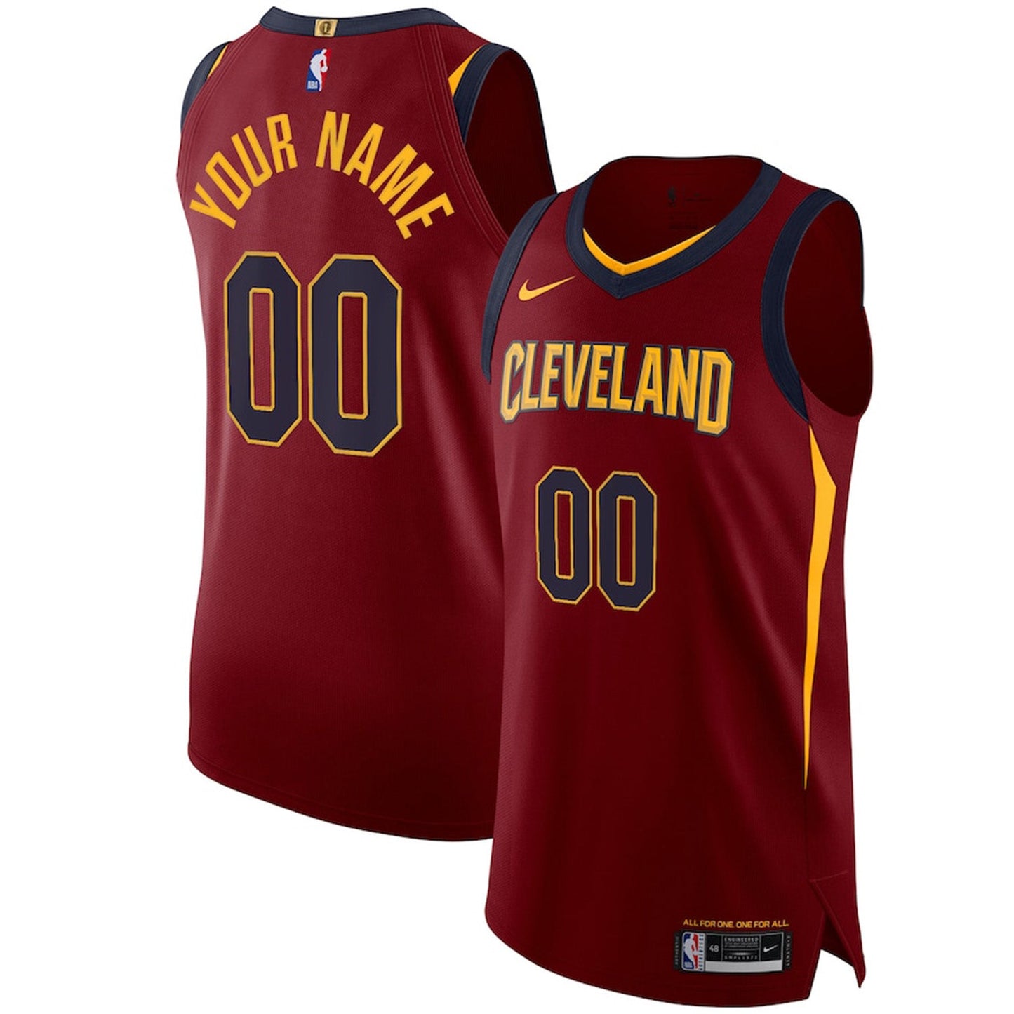 Cleveland Cavaliers Blank Custom Jersey