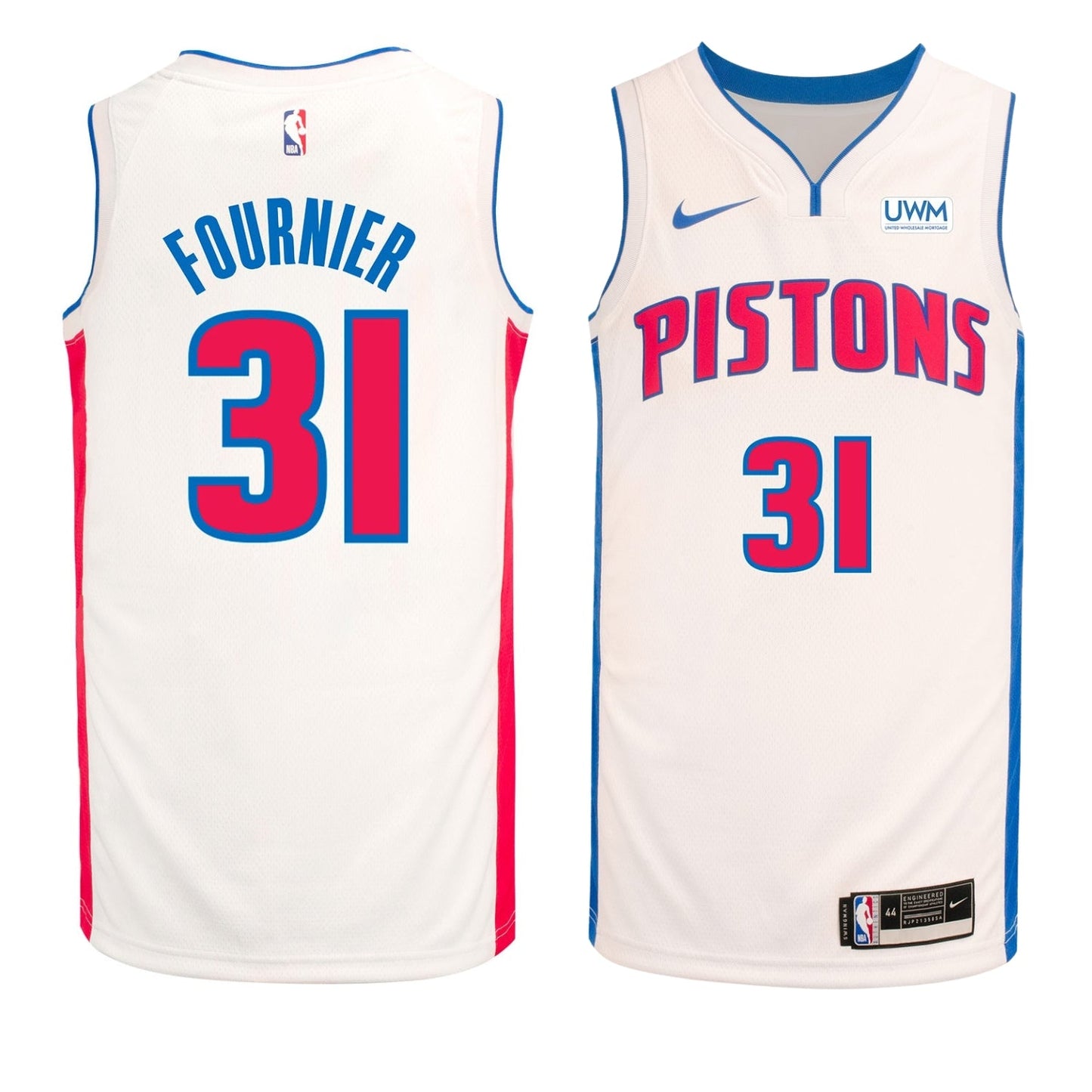 NBA Evan Fournier Detroit Pistons 31 Jersey