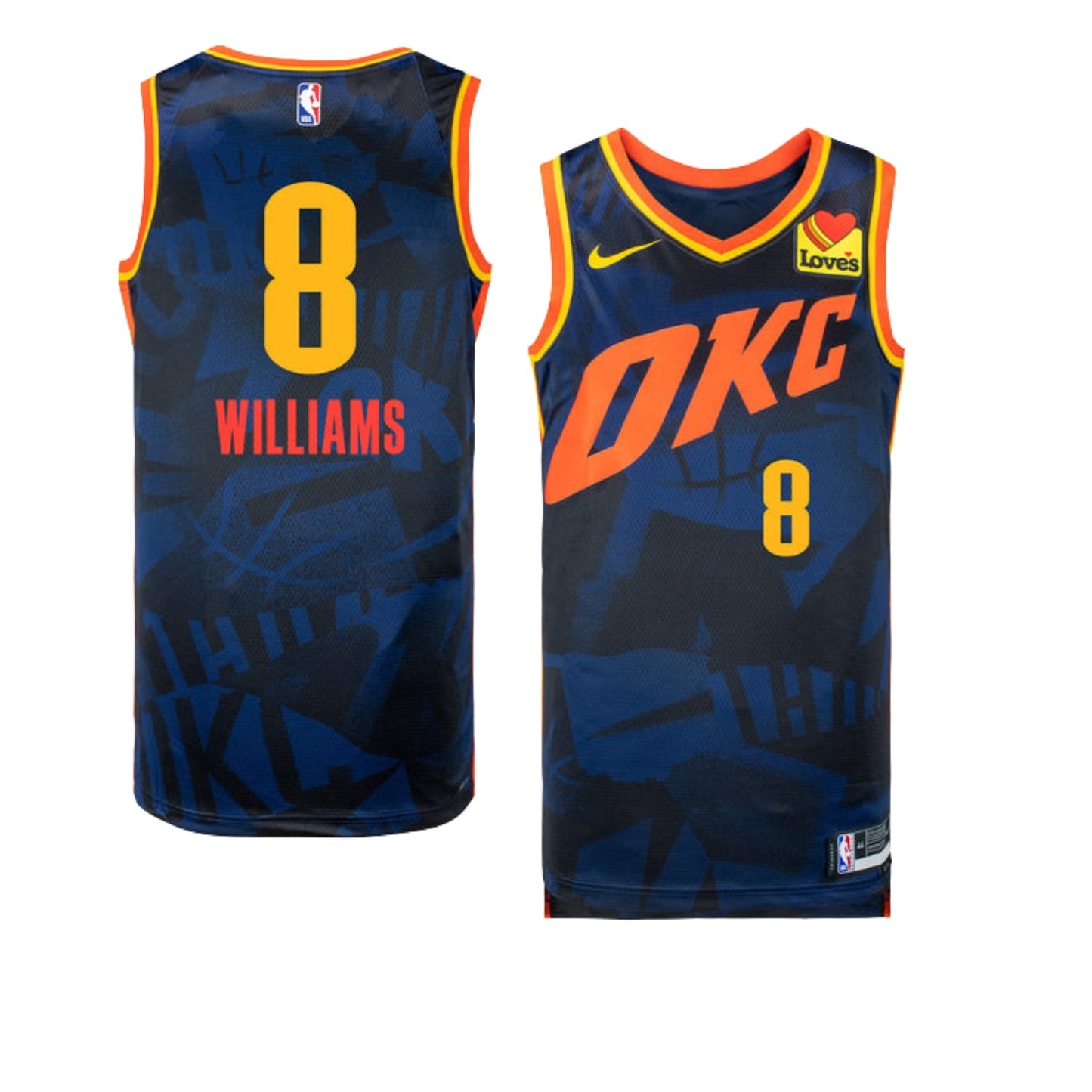 NBA Jalen Williams Oklahoma City Thunder 8 Jersey