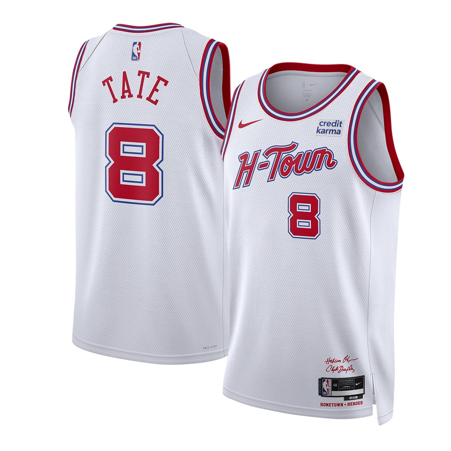 NBA Jae'sean Tate Houston Rockets 8 Jersey