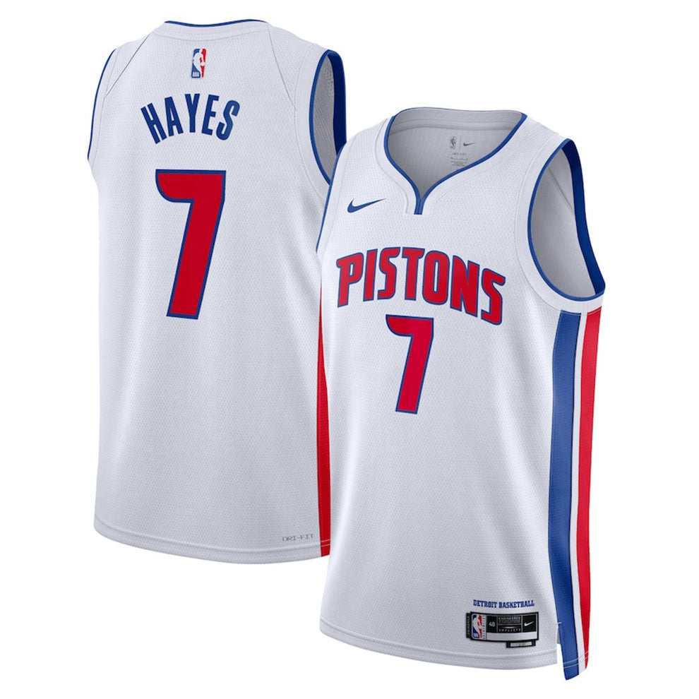 Maillot NBA Detroit Pistons Killian Hayes #7 - Blanc édition 2022-23 - Taille 50 Original