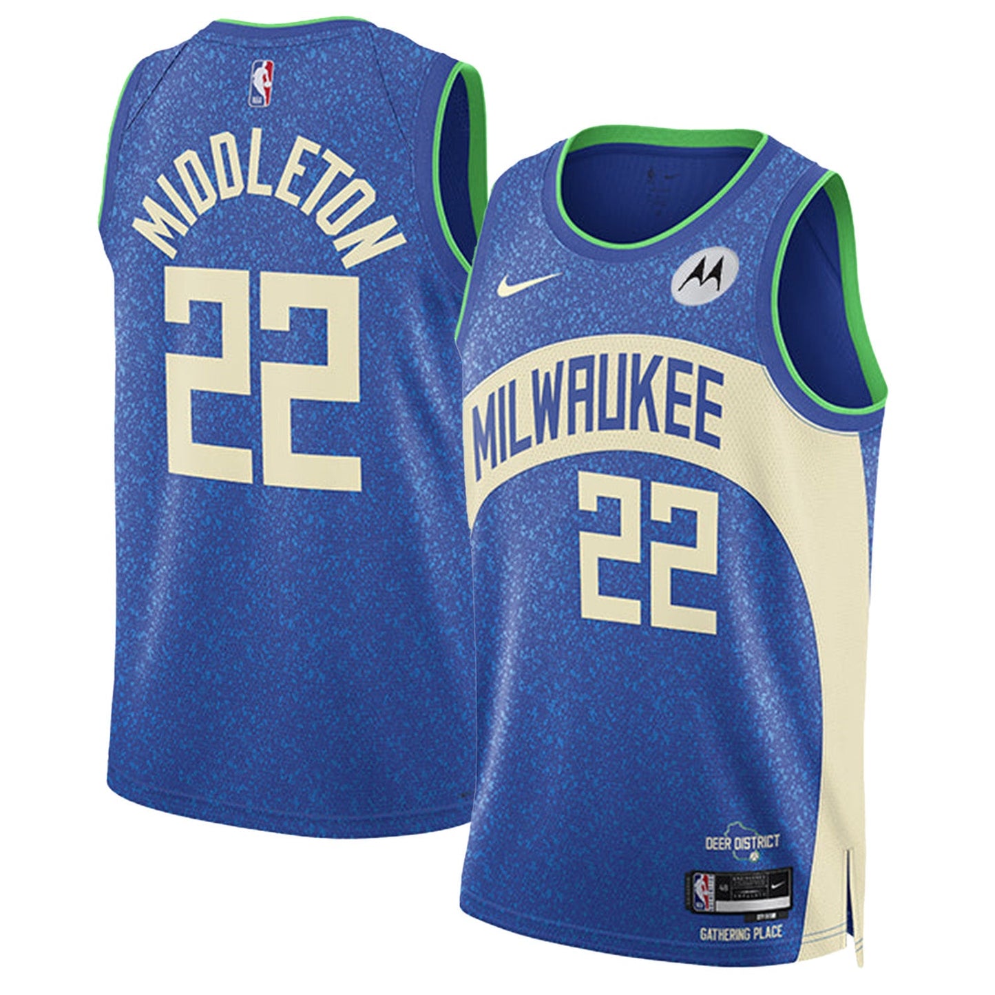 NBA Kris Middleton Milwaukee Bucks 22 Jersey