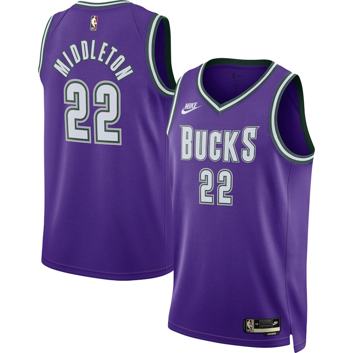 NBA Kris Middleton Milwaukee Bucks 22 Jersey
