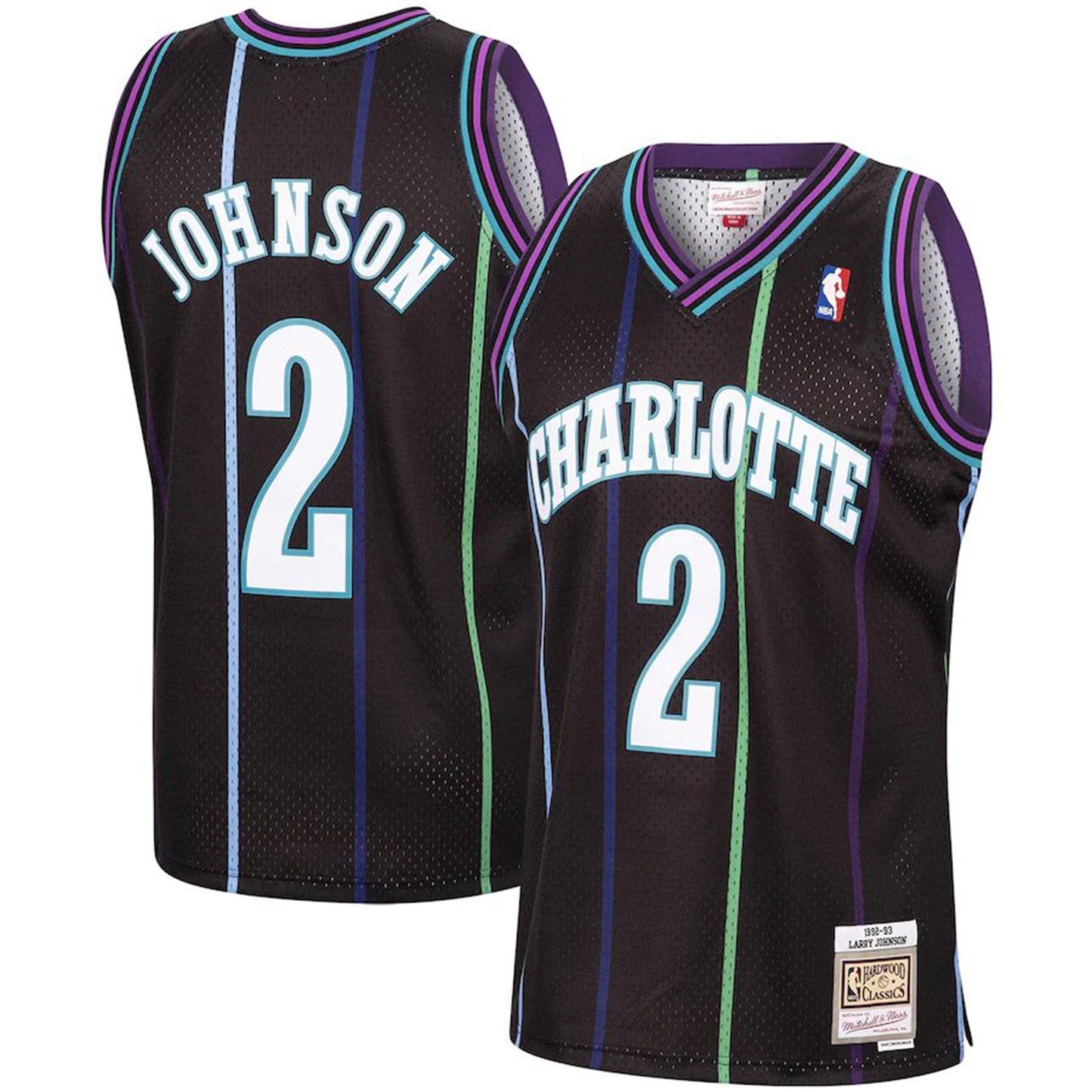 NBA Larry Johnson Charlotte Hornets 2 Jersey