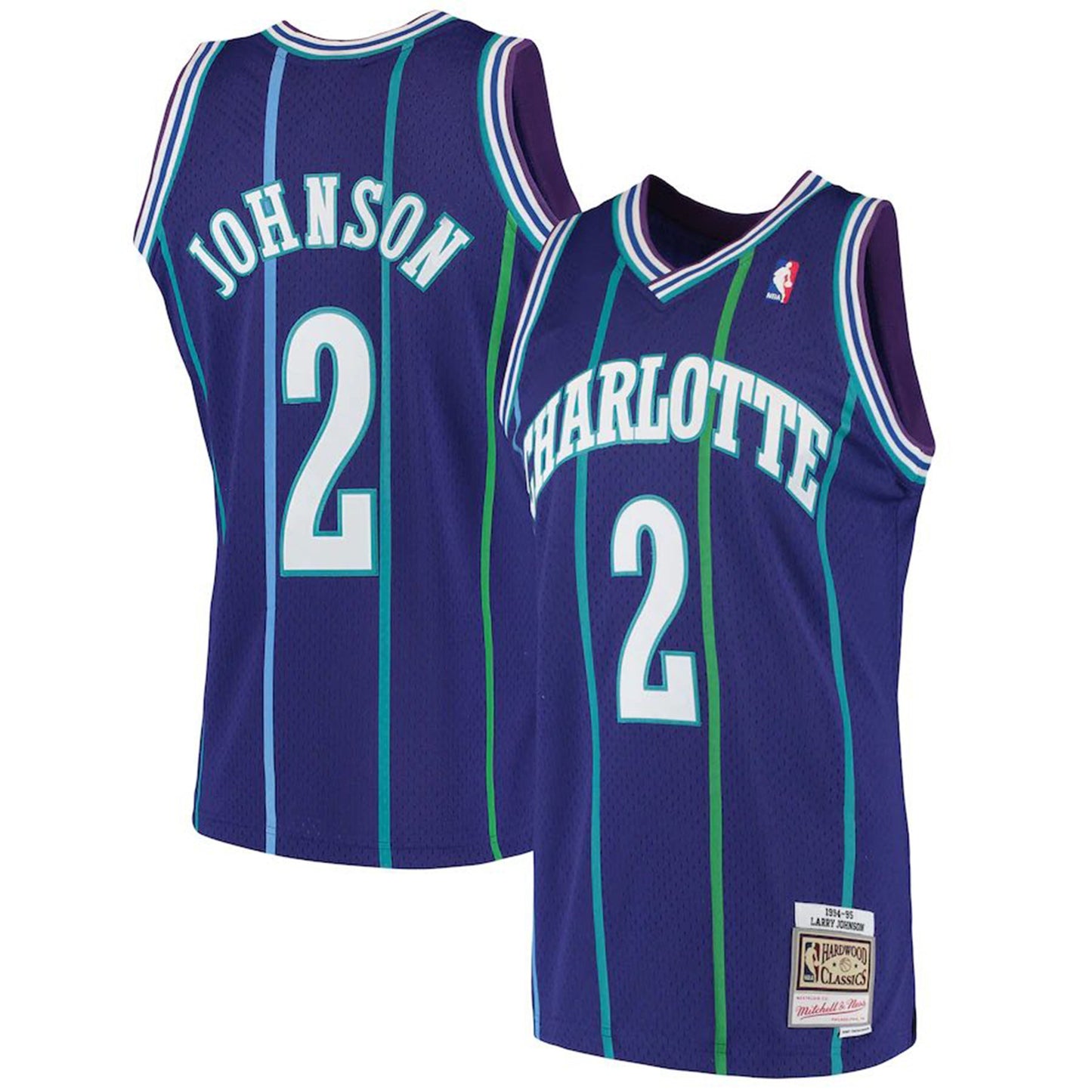 NBA Larry Johnson Charlotte Hornets 2 Jersey
