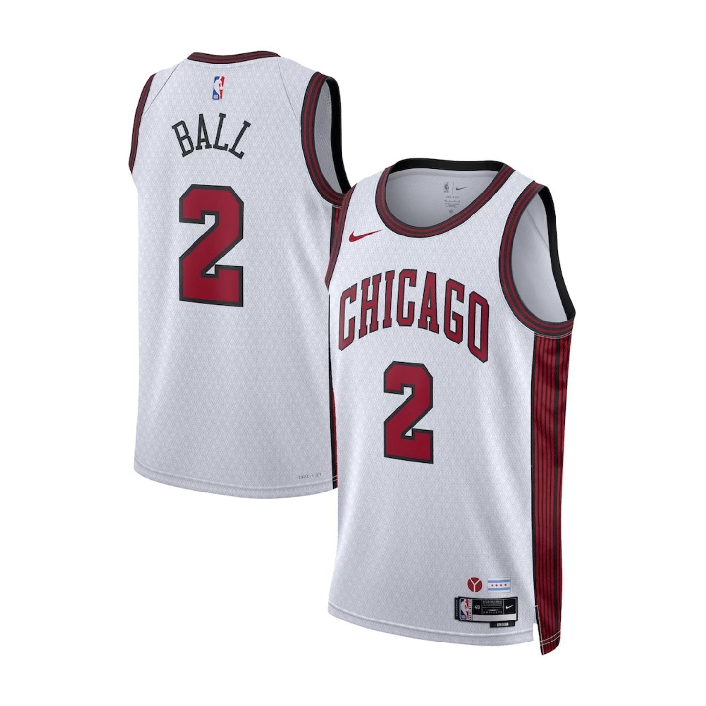 NBA Lonzo Ball Chicago Bulls 2 Jersey