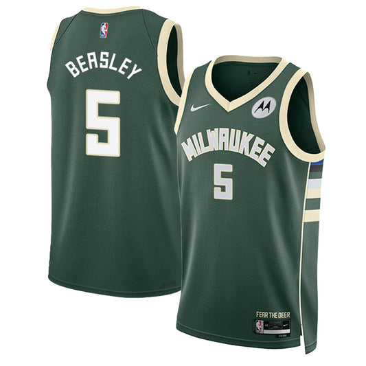 NBA Malik Beasley Milwaukee Bucks 5 Jersey