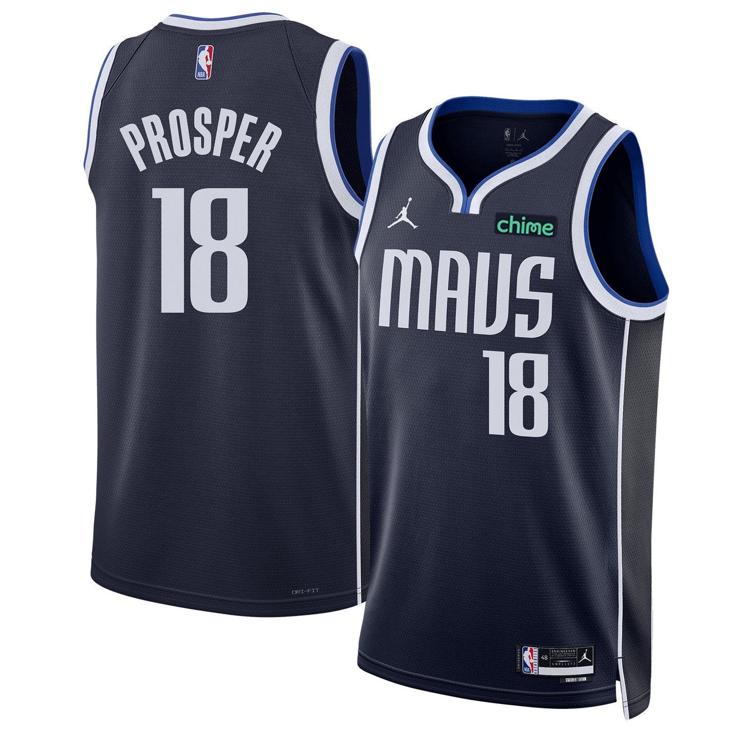 NBA Oliver Maxence Prosper Dallas Mavericks 18 Jersey