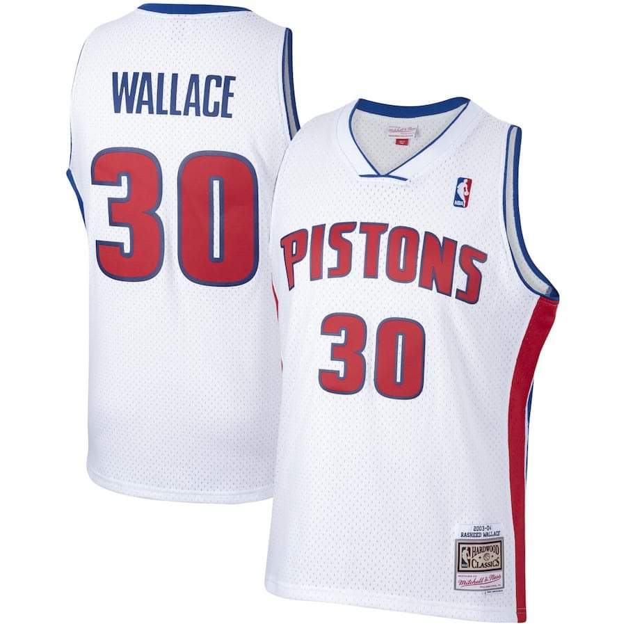 NBA Rasheed Wallace Detroit Pistons 30 Jersey