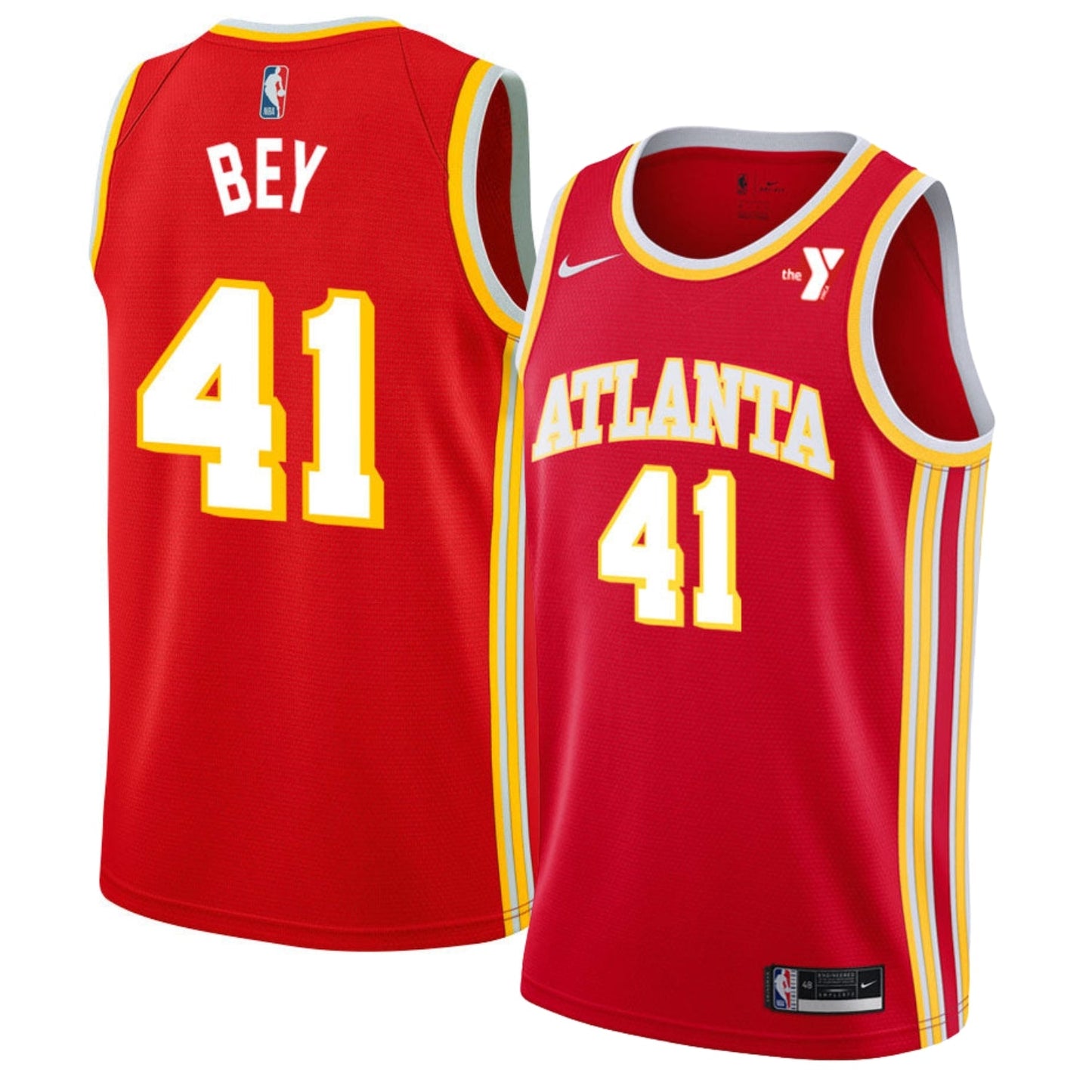 NBA Saddiq Bey Atlanta Hawks 41 Jersey