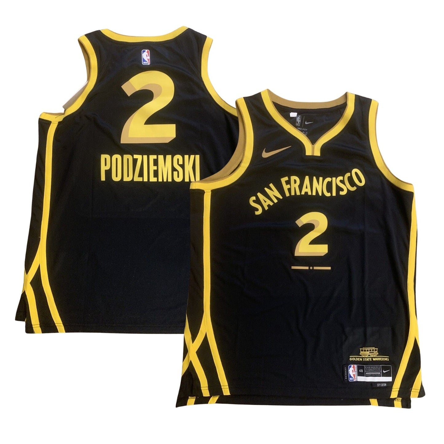 NBA Brandin Podziemski Golden State Warriors 2 Jersey