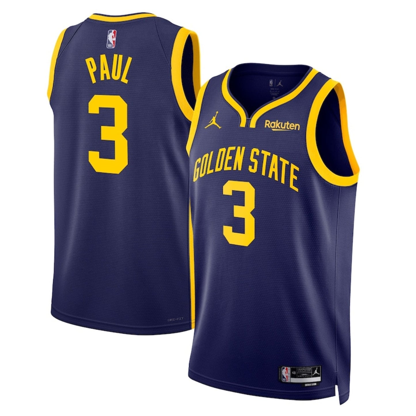 NBA Chris Paul Golden State Warriors 3 Jersey
