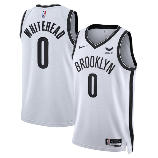 NBA Dariq Whitehead Brooklyn Nets 0 Jersey