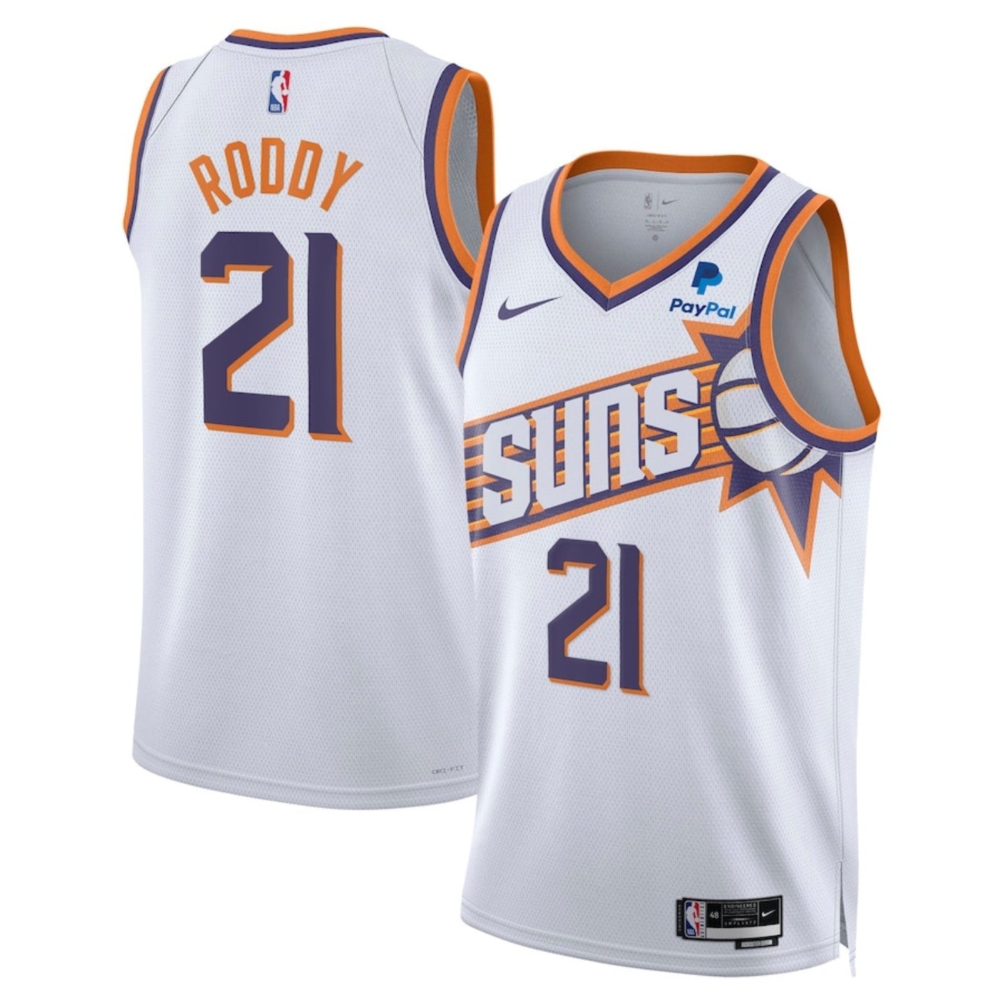 NBA David Roddy Phoenix Suns 21 Jersey